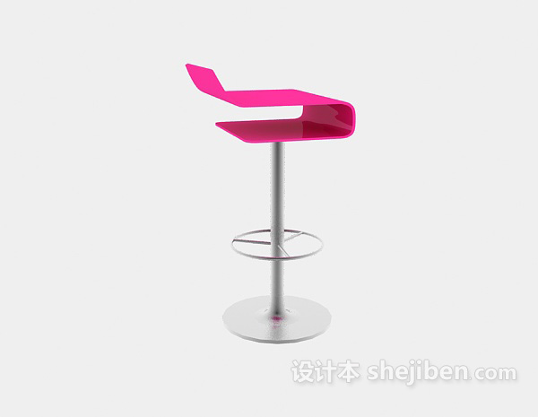 现代风格吧台椅3d模型下载