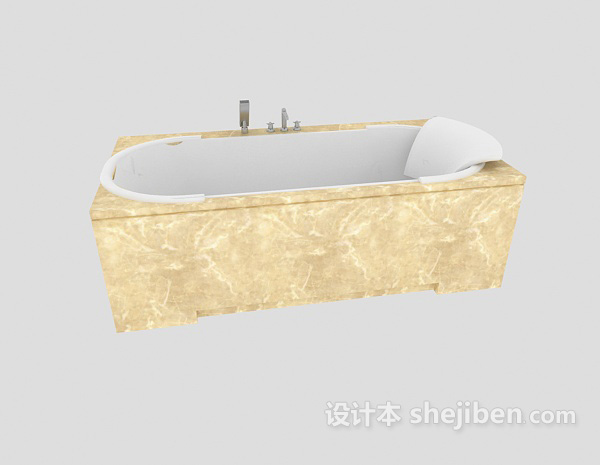 设计本浴缸3d模型下载