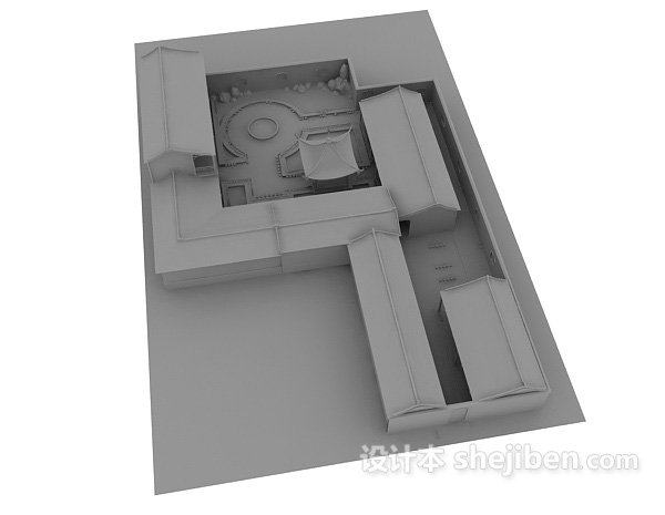 设计本室外建筑3d模型下载