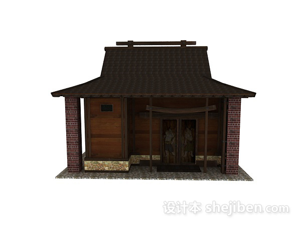 免费古建茶室3d模型下载
