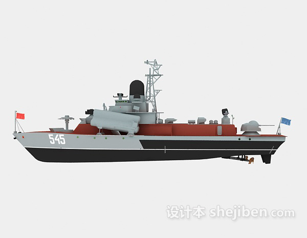 免费军舰3d模型下载