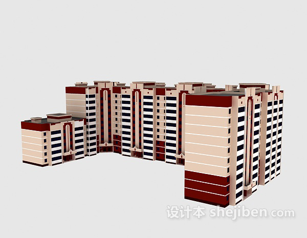 学生公寓3d模型下载