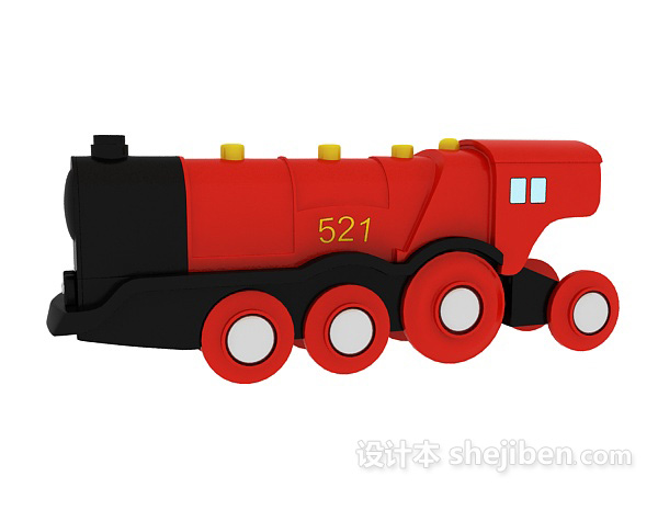 玩具火车头3d模型下载