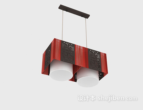中式风格新中式吊灯灯具3d模型下载