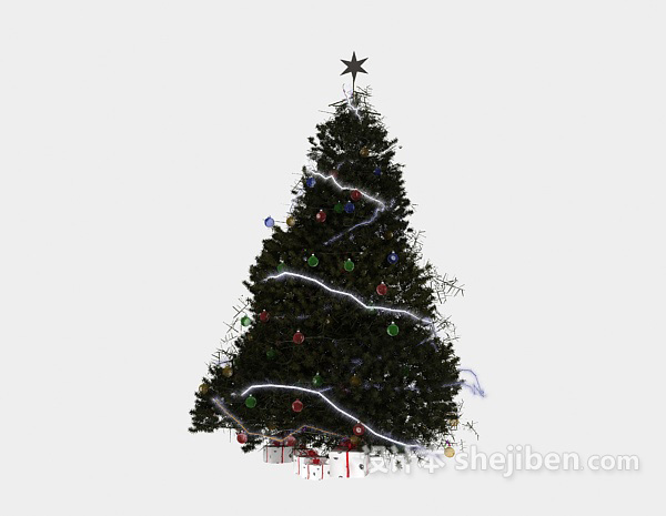 设计本圣诞树3d模型下载