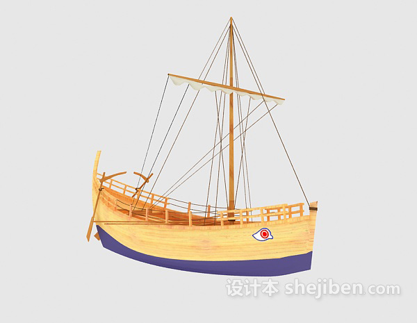 木船3d模型下载