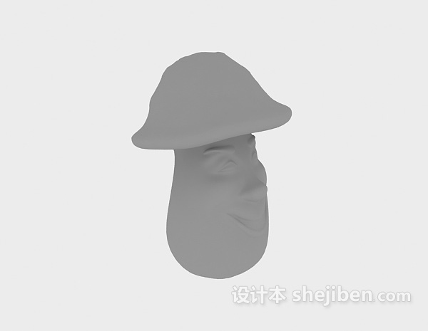 可爱蘑菇头塑料3d模型下载