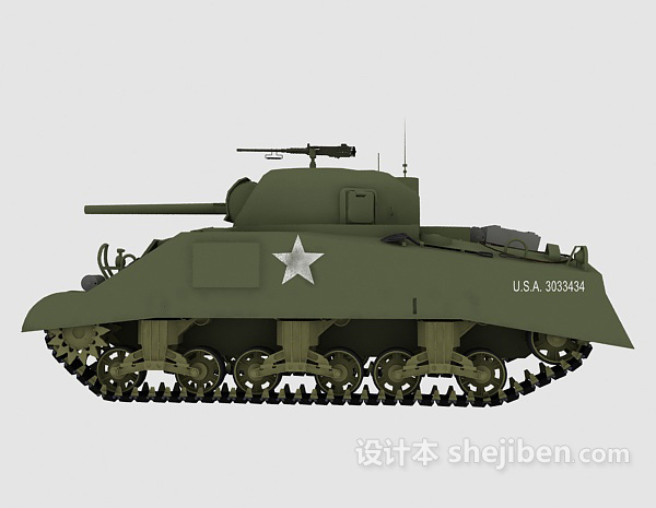 设计本59式坦克3d模型下载