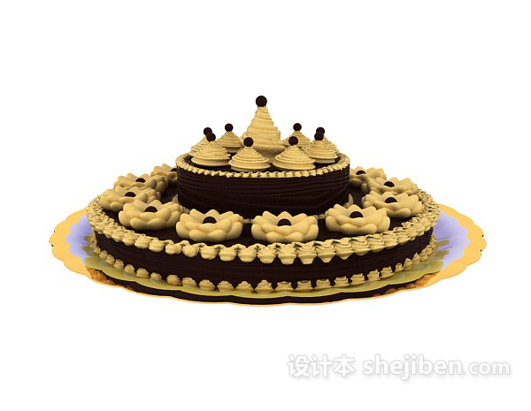 免费生日蛋糕3d模型下载