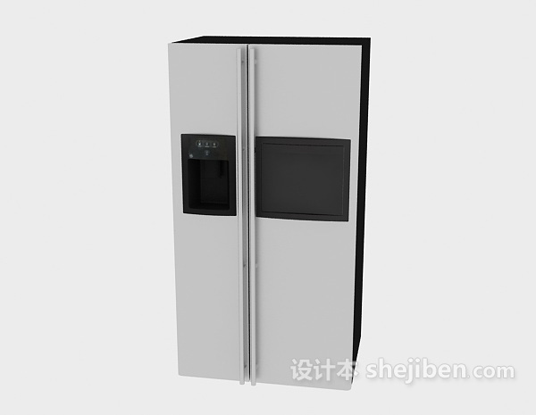 设计本大型冰箱3d模型下载