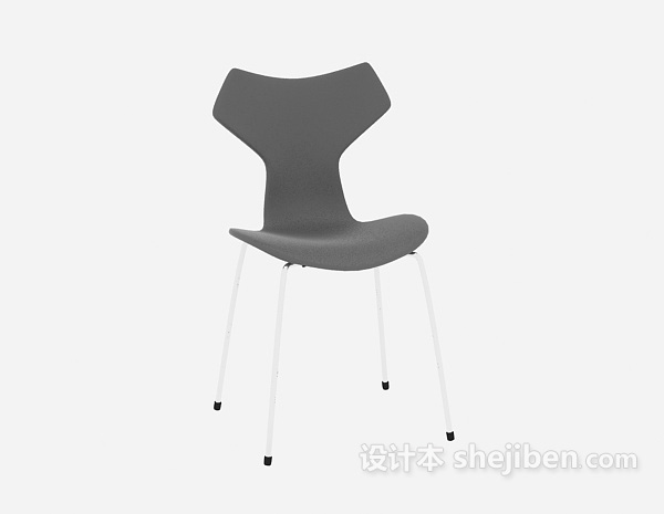 现代风格快餐店椅子3d模型下载