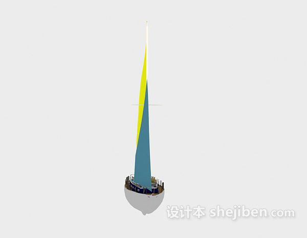 免费帆船3d模型下载
