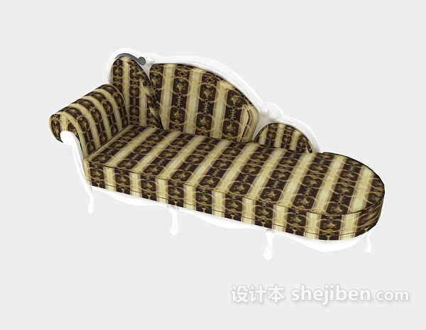 欧式风格欧式贵妃椅3d模型下载
