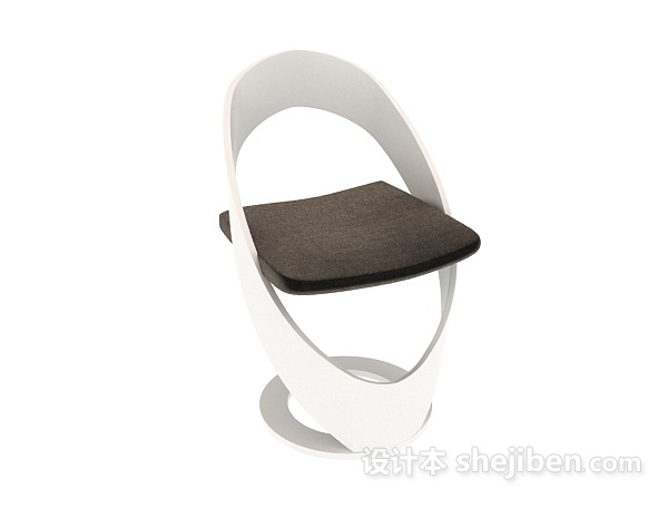 免费黑白情侣椅子3d模型下载