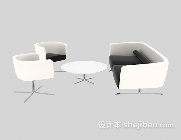 设计本沙发组合3d模型下载