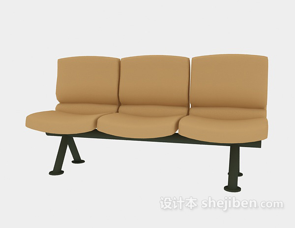 设计本等候区椅子3d模型下载