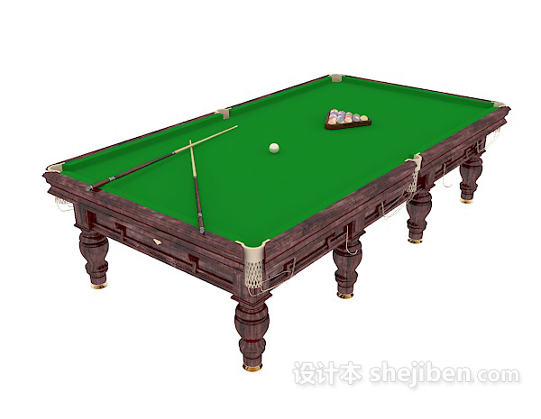 免费台球桌3d模型下载