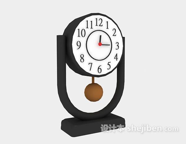 设计本老式钟表3d模型下载