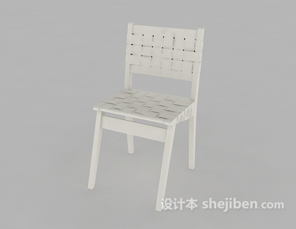 现代风格编织椅子3d模型下载