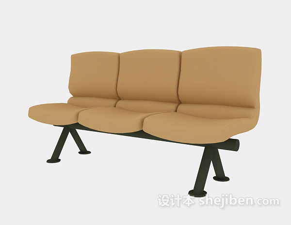 等候区椅子3d模型下载