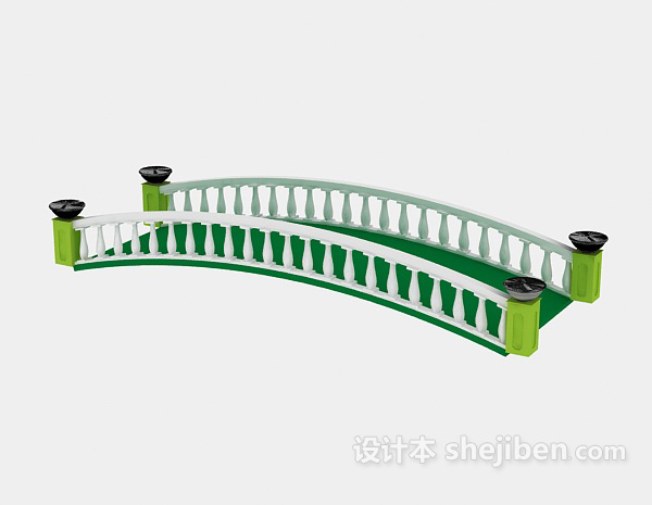 设计本拱桥3d模型下载