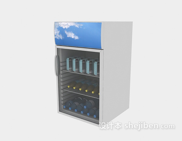 小冰箱3d模型下载