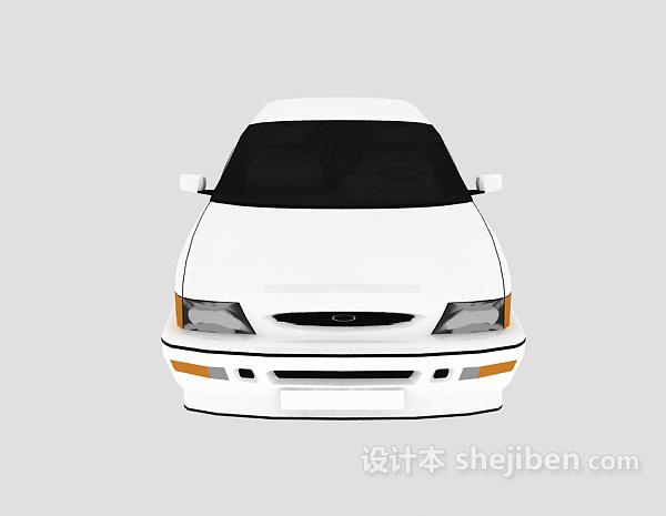 现代风格免费白色车辆3d模型下载