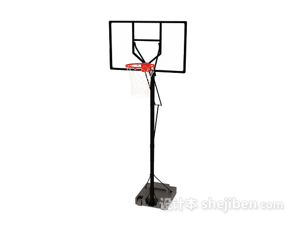 设计本篮球框3d模型下载