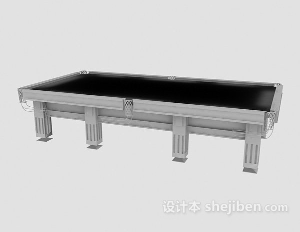 现代风格台球桌3d模型下载
