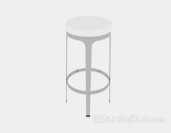 现代风格吧台凳3d模型下载