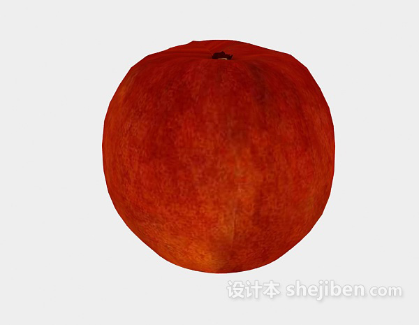 设计本桃子水果食品3d模型下载