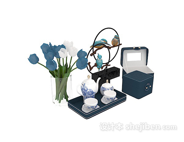 s茶具3d模型下载