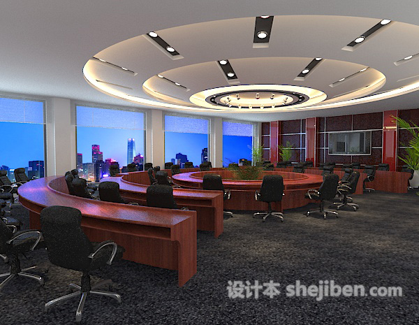 大会议室天花板3d模型下载