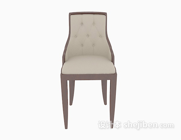 欧式风格欧式靠背休闲椅子3d模型下载
