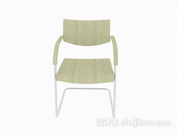 现代风格简约绿色办公椅3d模型下载