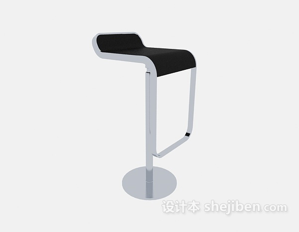 欧式简约高脚椅3d模型下载