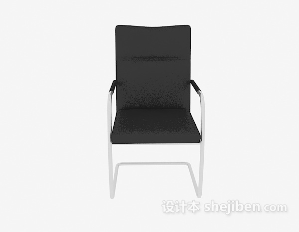 现代风格黑色扶手办公椅子3d模型下载