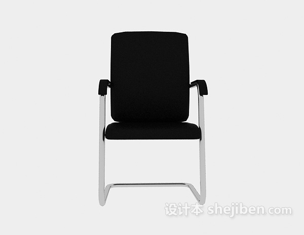 现代风格简约扶手办公椅3d模型下载
