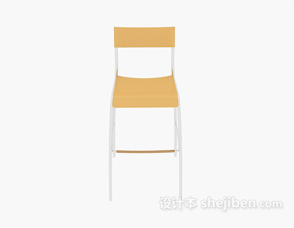 现代风格简约大方吧台椅3d模型下载