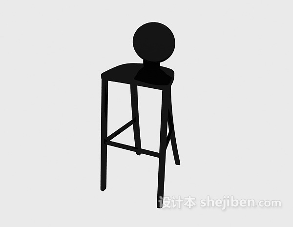 免费欧式高脚椅3d模型下载