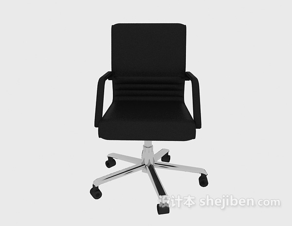 现代风格简约时尚移动办公椅3d模型下载