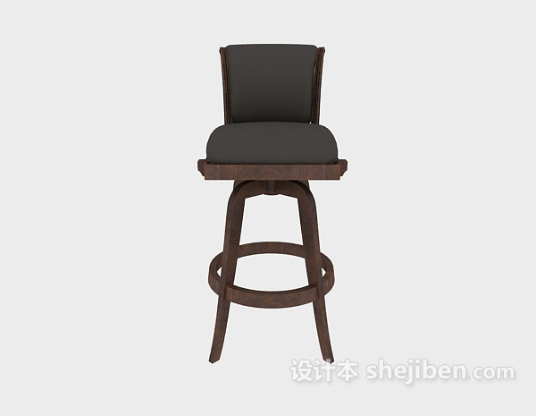 欧式风格简约欧式高脚椅3d模型下载