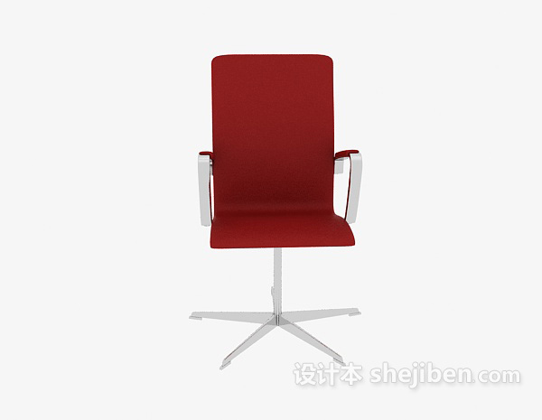 现代风格红色办公椅子3d模型下载