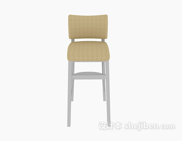 免费简约现代高脚椅3d模型下载