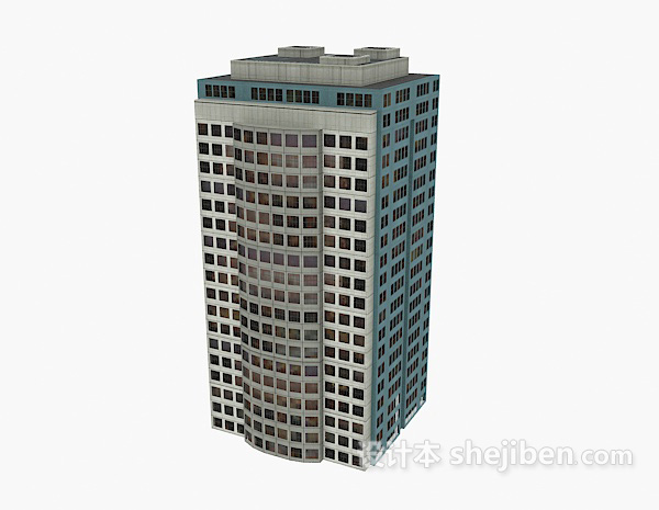 免费高楼建筑3d模型下载