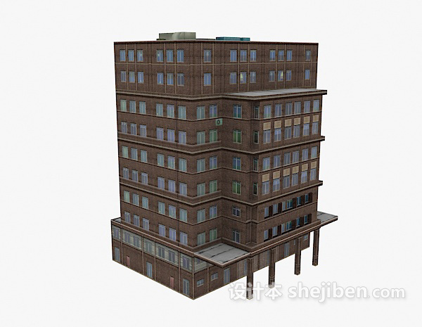 商业楼建筑3d模型下载