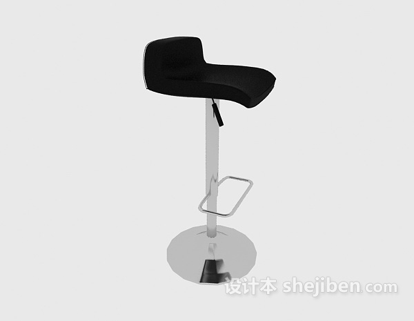 现代休闲高脚椅3d模型下载