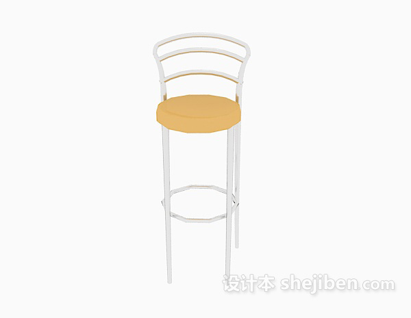 现代风格休闲高脚椅3d模型下载