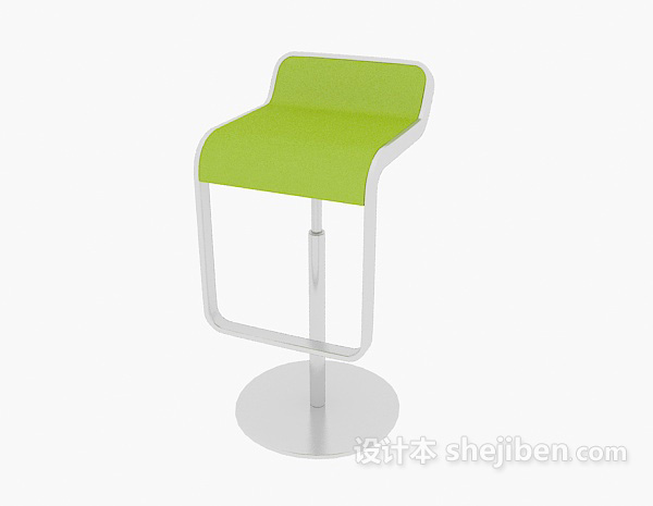 免费时尚现代吧台椅3d模型下载