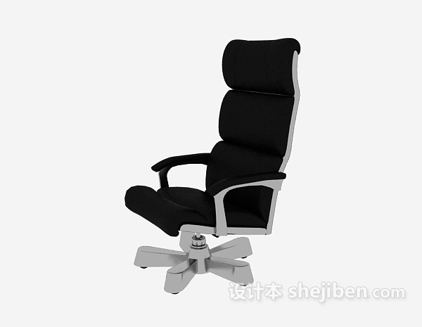 高背简约办公椅3d模型下载